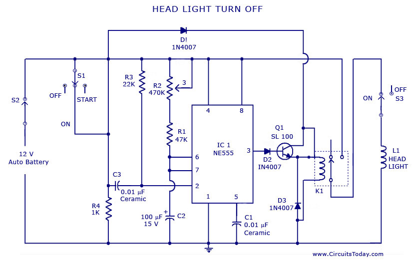 car Light circuit Page 2 : Automotive Circuits 