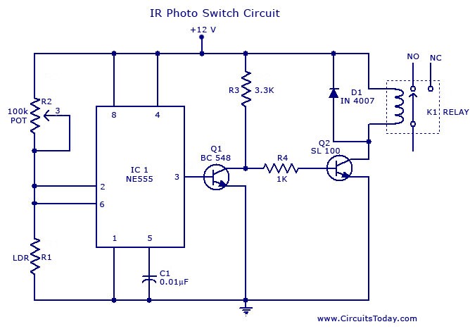 Photo Switch Circuit under Repository-circuits -37197 ... blackout pre amp wiring 