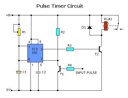 > circuits > pulse timer control relay circuit l32946 ... wiring double schematics in parallel 