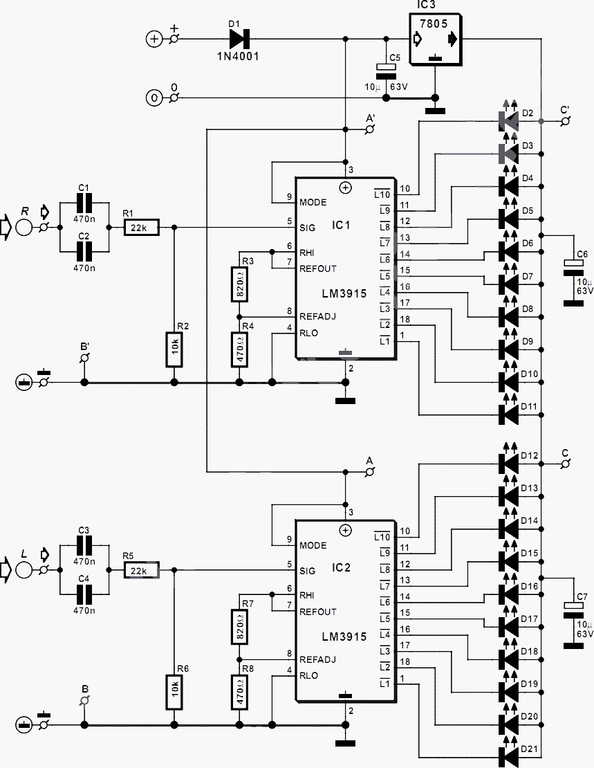 Lm3915 индикатор уровня