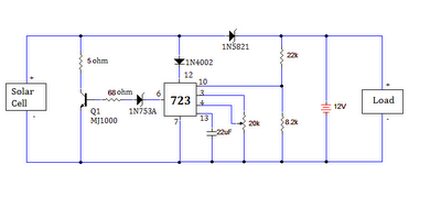 SOLAR BATTERY CHARGER CIRCUIT WITH OVER CHARGE PROTECTION under Repository- circuits -47777- : 