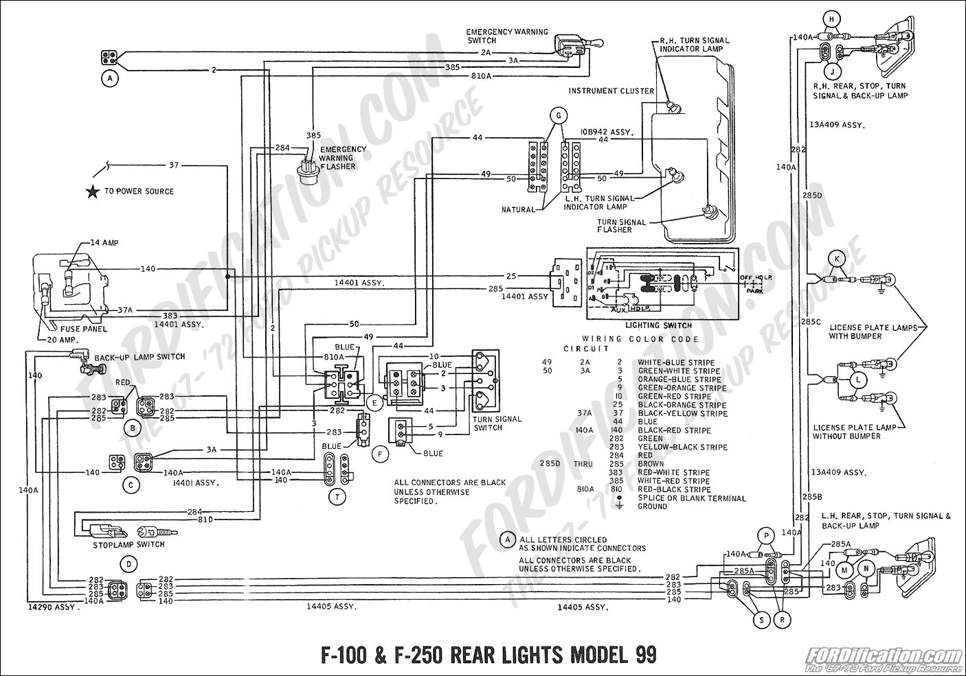car Light circuit : Automotive Circuits :: Next.gr 1965 mustang marker light wiring diagram 