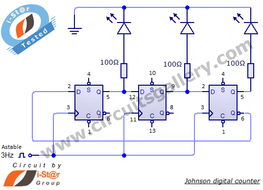 4-Bit Ring Counter - Multisim Live