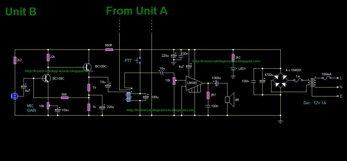 Intercom Circuit for Factories