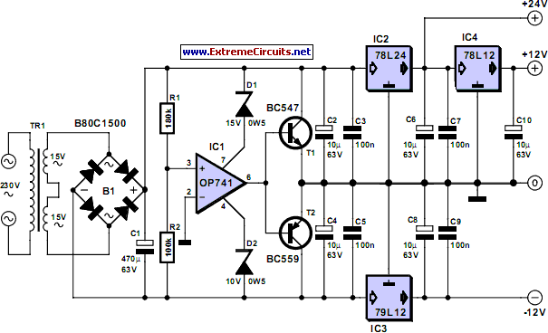 Triple Power Supply under Repository-circuits -25170 ... wiring diagram for auto transformers 